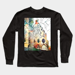 Kandinsky meets Barcelona, motif 9 Long Sleeve T-Shirt